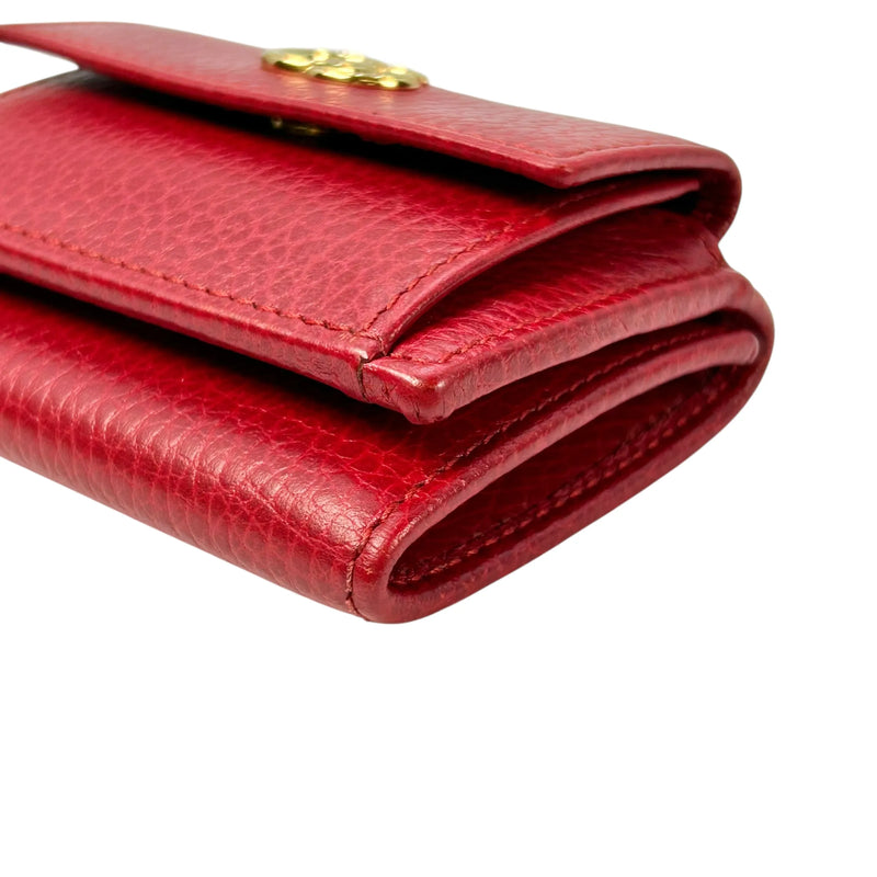 GUCCI GG Marmont Compact Wallet - Red