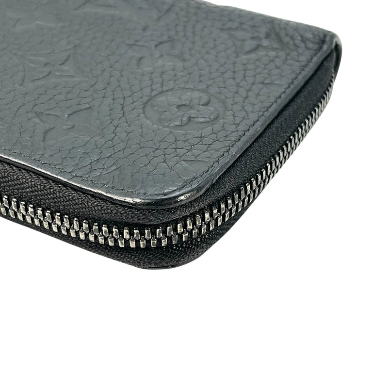 Louis Vuitton Vertical Monogram Taurillon Zippy Long Wallet - Black 