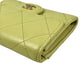 CHANEL Materasse Lambskin Card Case - Lime Yellow