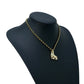 CHANEL Pearl Crystal Roller Skate Necklace - Gold Plated