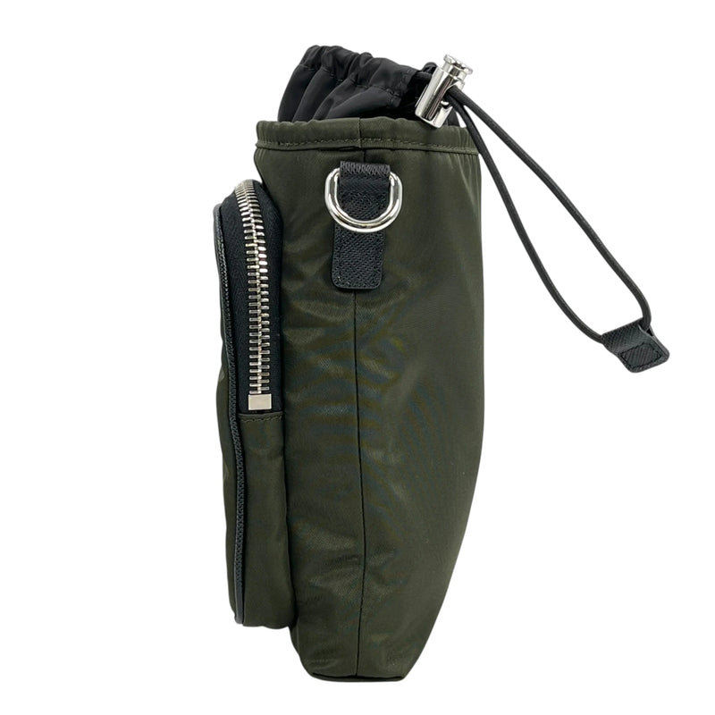 PRADA Re-Nylon Phone Case Shoulder Bag - Khaki