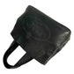 PRADA Punching Logo Hand Bag Leather - Black