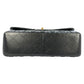CHANEL Matelasse W-flap Chain Shoulder Bag - Black 