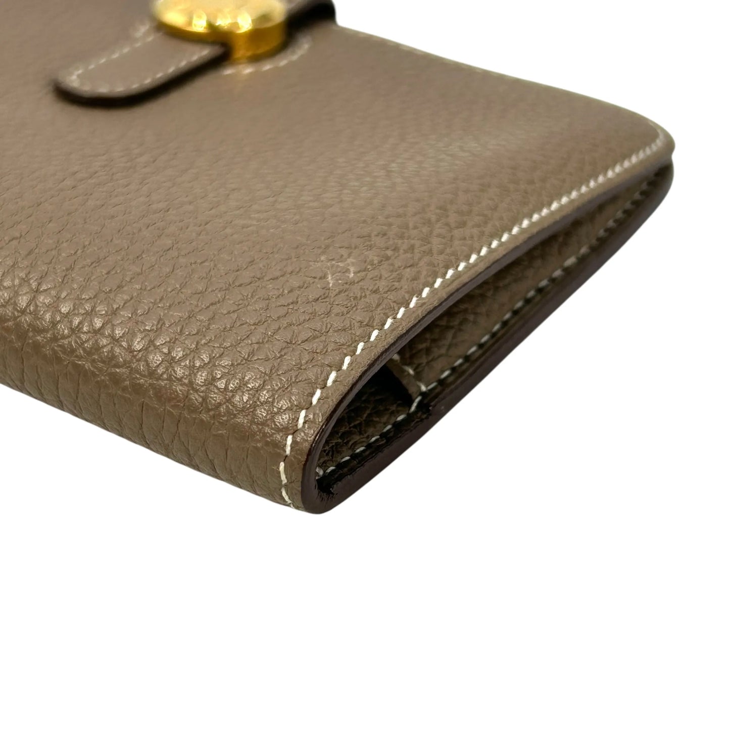 Hermes Dogon Togo Compact Wallet - Brown