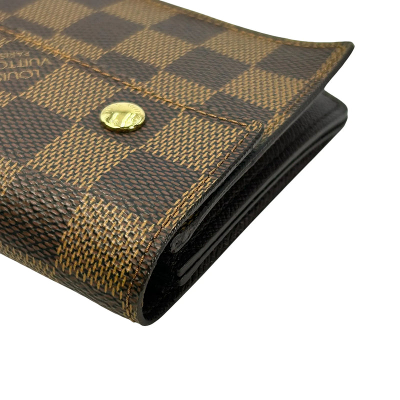 Louis Vuitton Damier Portefeuille Accordion Long Wallet - Brown