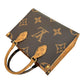 Louis Vuitton Giant Monogram Canvas On The Go PM Hand Bag Shoulder Bag - Brown