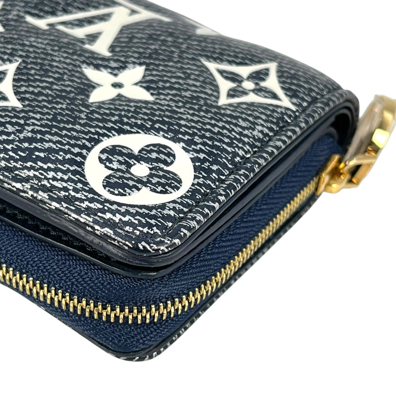 LOUIS VUITTON Portefeuille Lou Monogram Compact Wallet - Navy