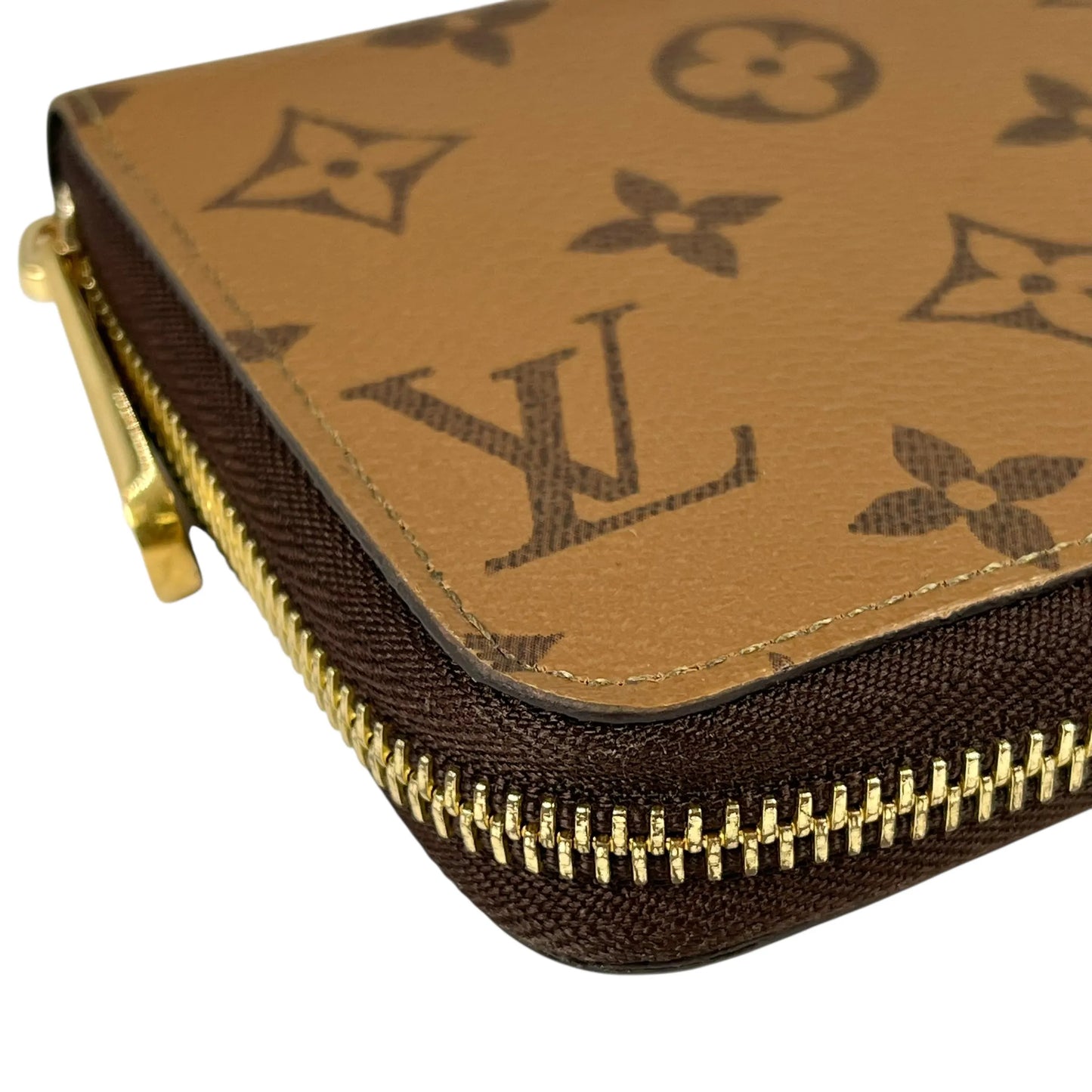 LOUIS VUITTON Monogram Reverse Zippy Long Wallet - Brown