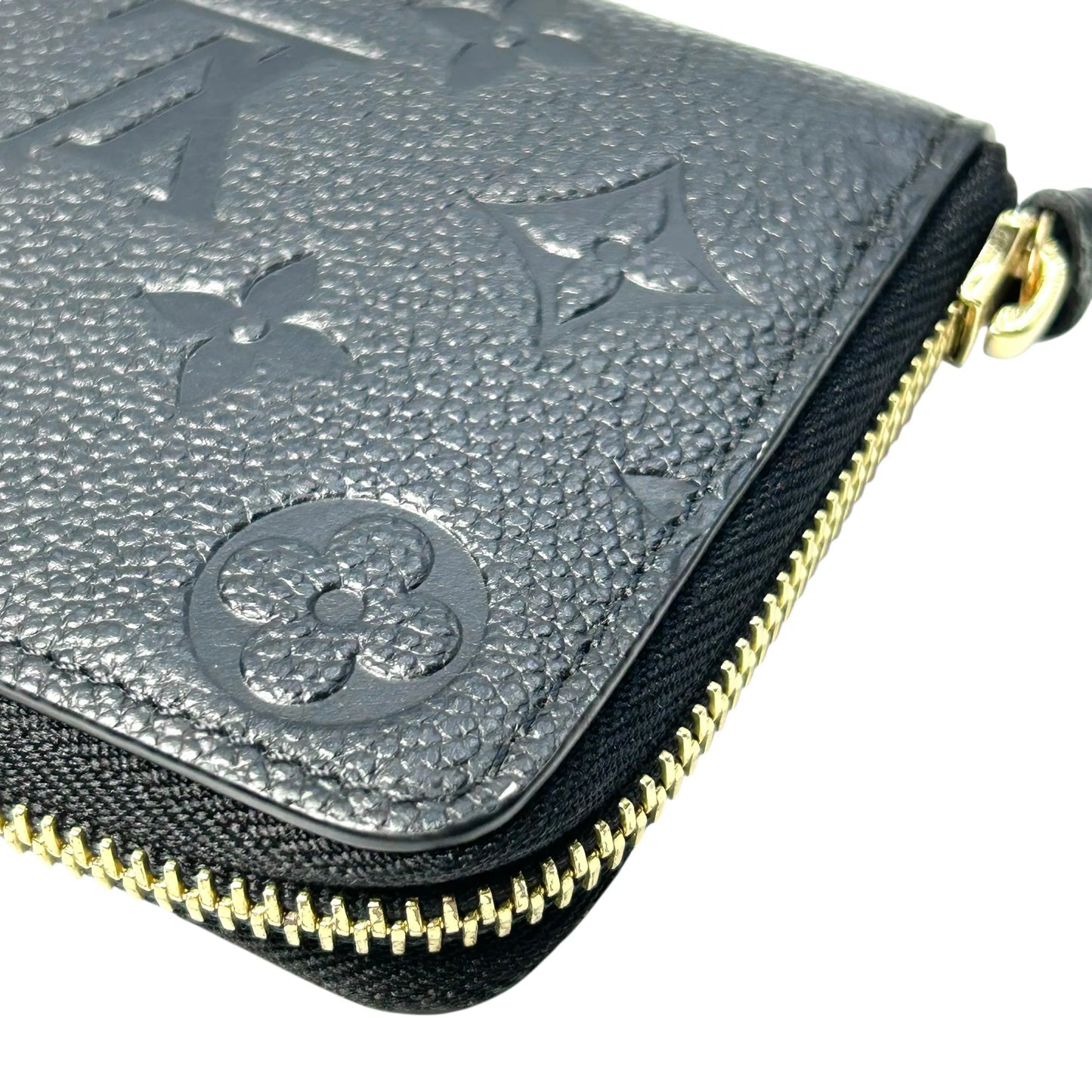LOUIS VUITTON Portefeuille Monogram Empreinte Long Wallet - Black 