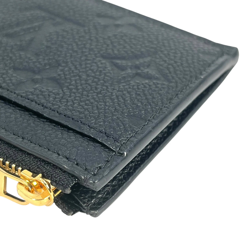 LOUIS VUITTON Porte Carte Monogram Empreinte Coin Case and Card Case - Black 