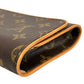 LOUIS VUITTON Pochette Twin GM Monogram Canvas Shoulder Bag - Brown
