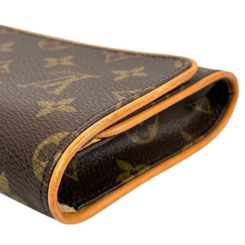 LOUIS VUITTON Pochette Twin GM Monogram Canvas Shoulder Bag - Brown