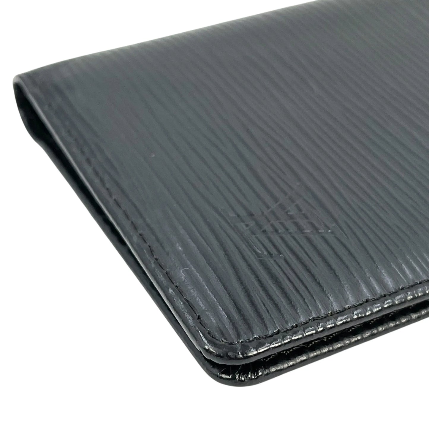 LOUIS VUITTON Epi Leather Wallet Card Case - Black 