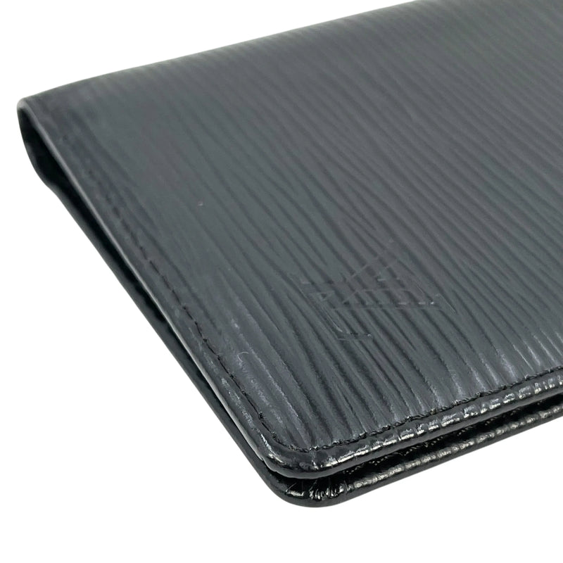 LOUIS VUITTON Epi Leather Wallet Card Case - Black 