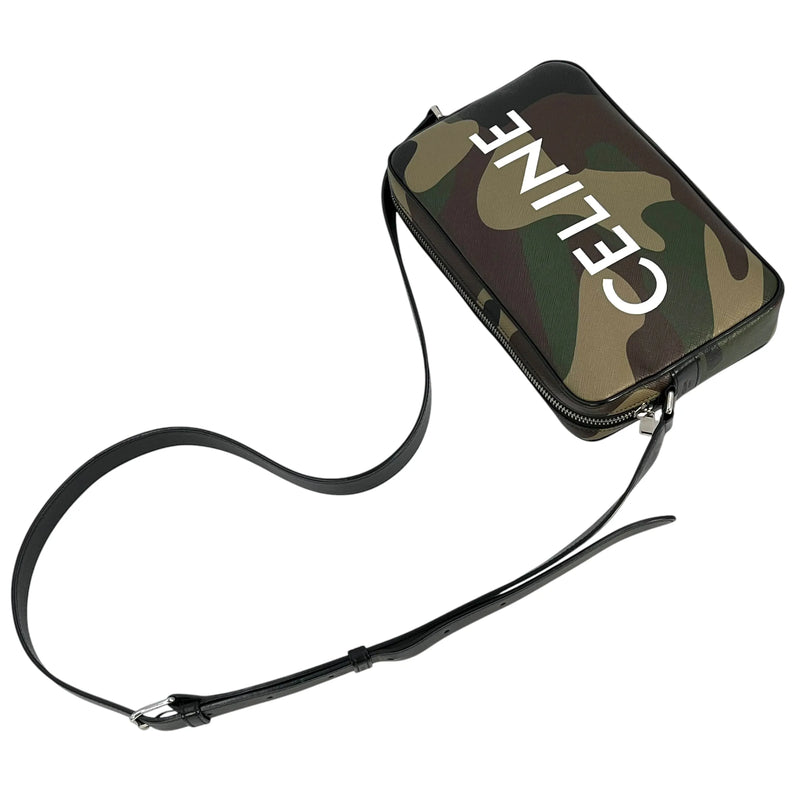 CELINE Camouflage Leather Shoulder Bag - Khaki 