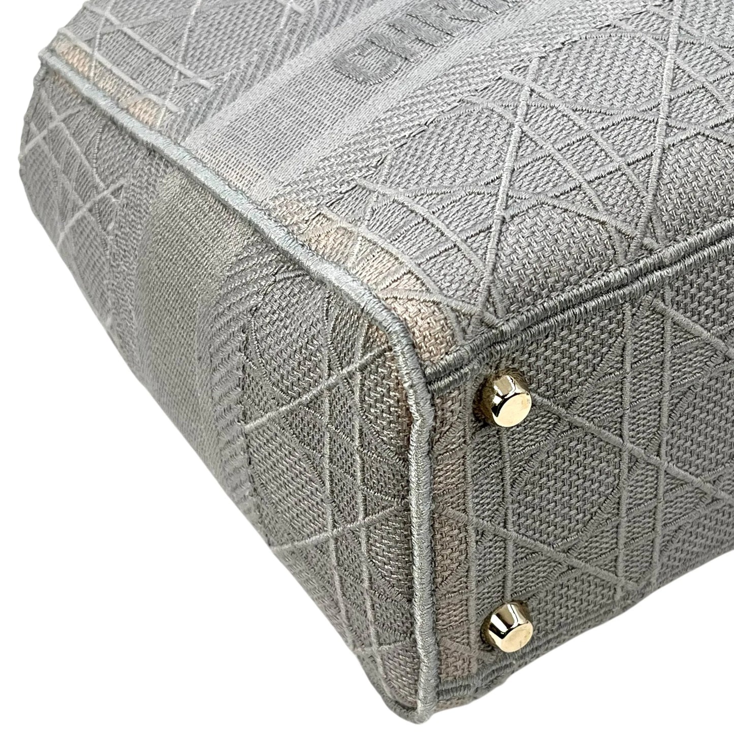 Christian Dior Lady Dior Handbag Shoulder Bag - Gray 