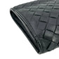 BOTTEGA VENETA Intrecciato Leather Long Wallet - Black 