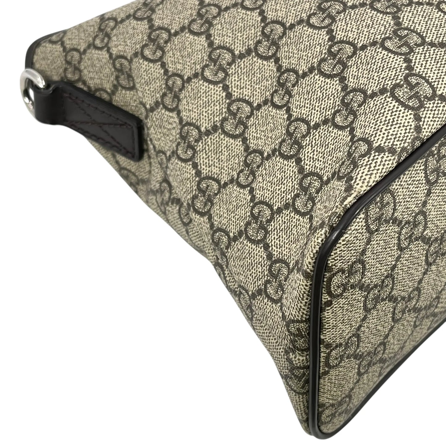 GUCCI GGスプリーム キャンバス ハンドバッグ ショルダーバッグ - ブラウン