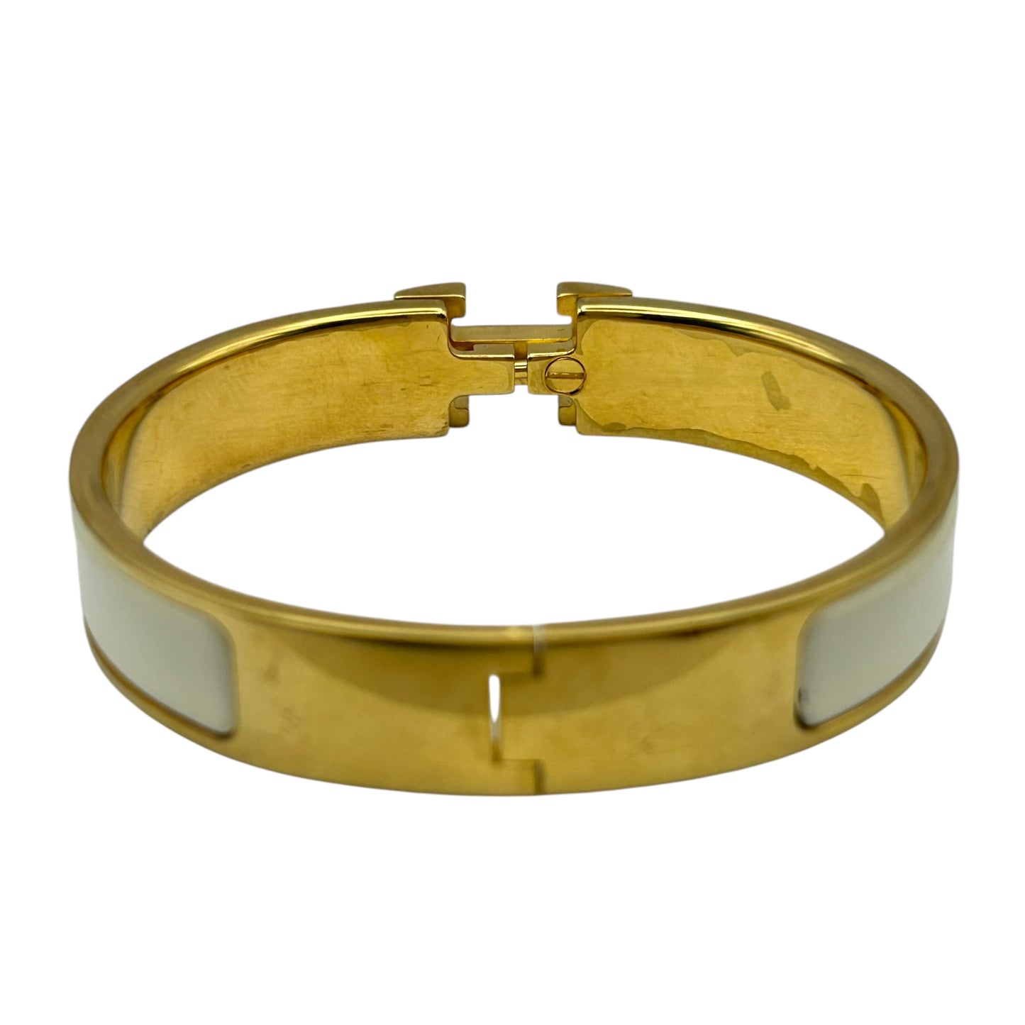 HERMES Clic H Cream Gold