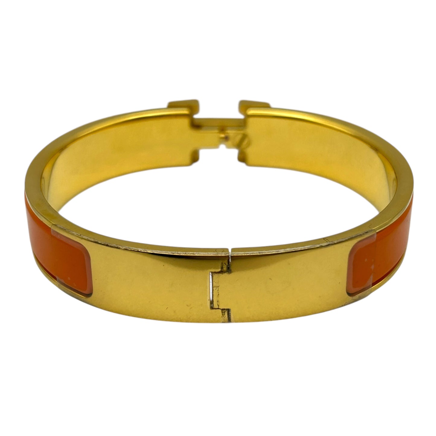 HERMES Clic H Orange Gold