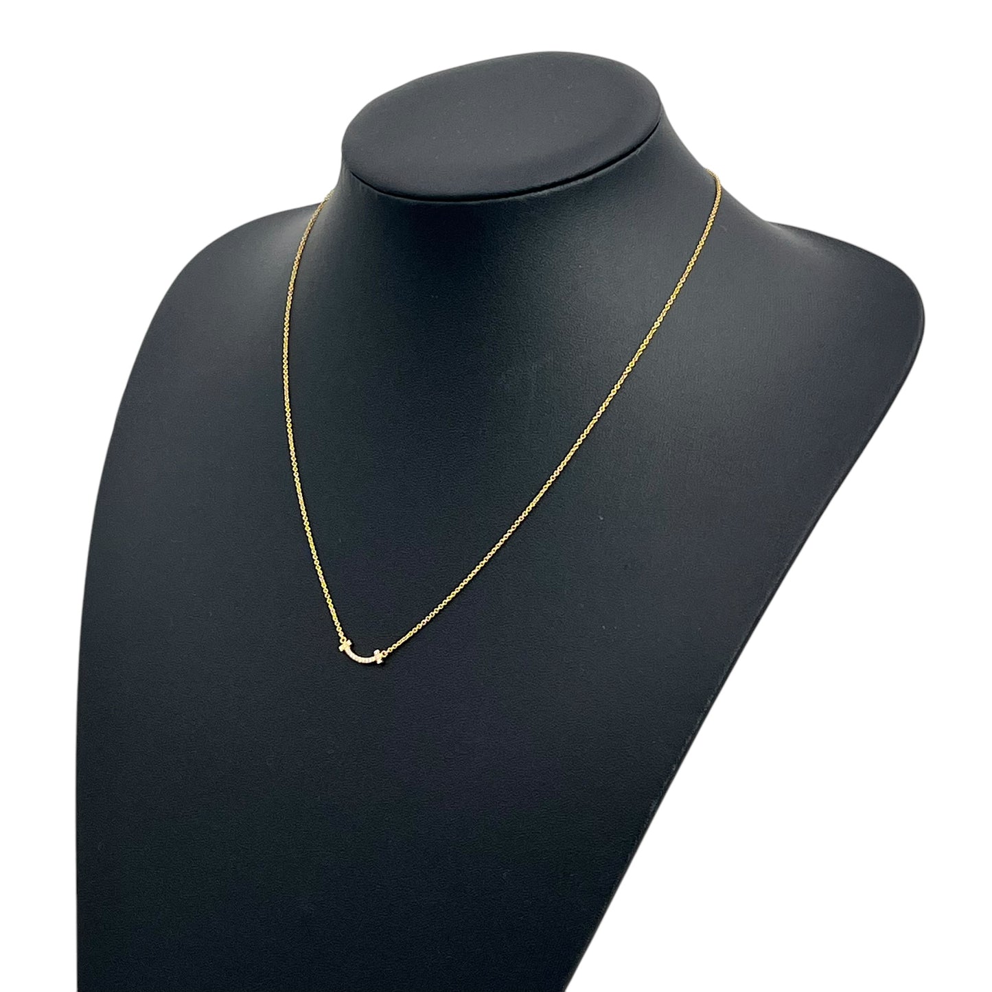 Tiffany & Co T-Smile Mini Diamond Necklace