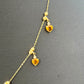 Diamond and Peridot Stones Necklace Yellow Gold