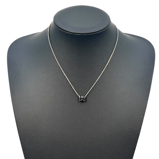 Hermès Mini Pop Ash Necklace  Black