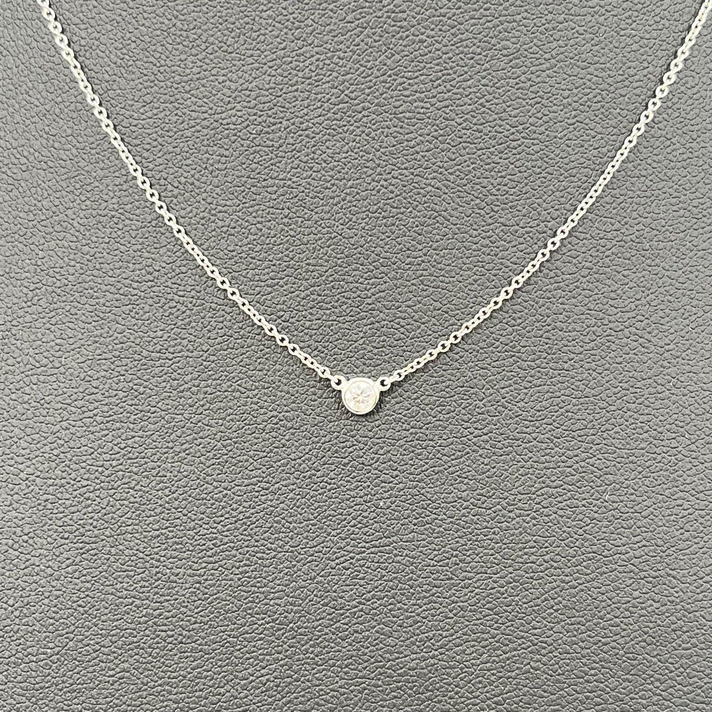 Tiffany & Co By The Yard Diamond Necklace Pt950