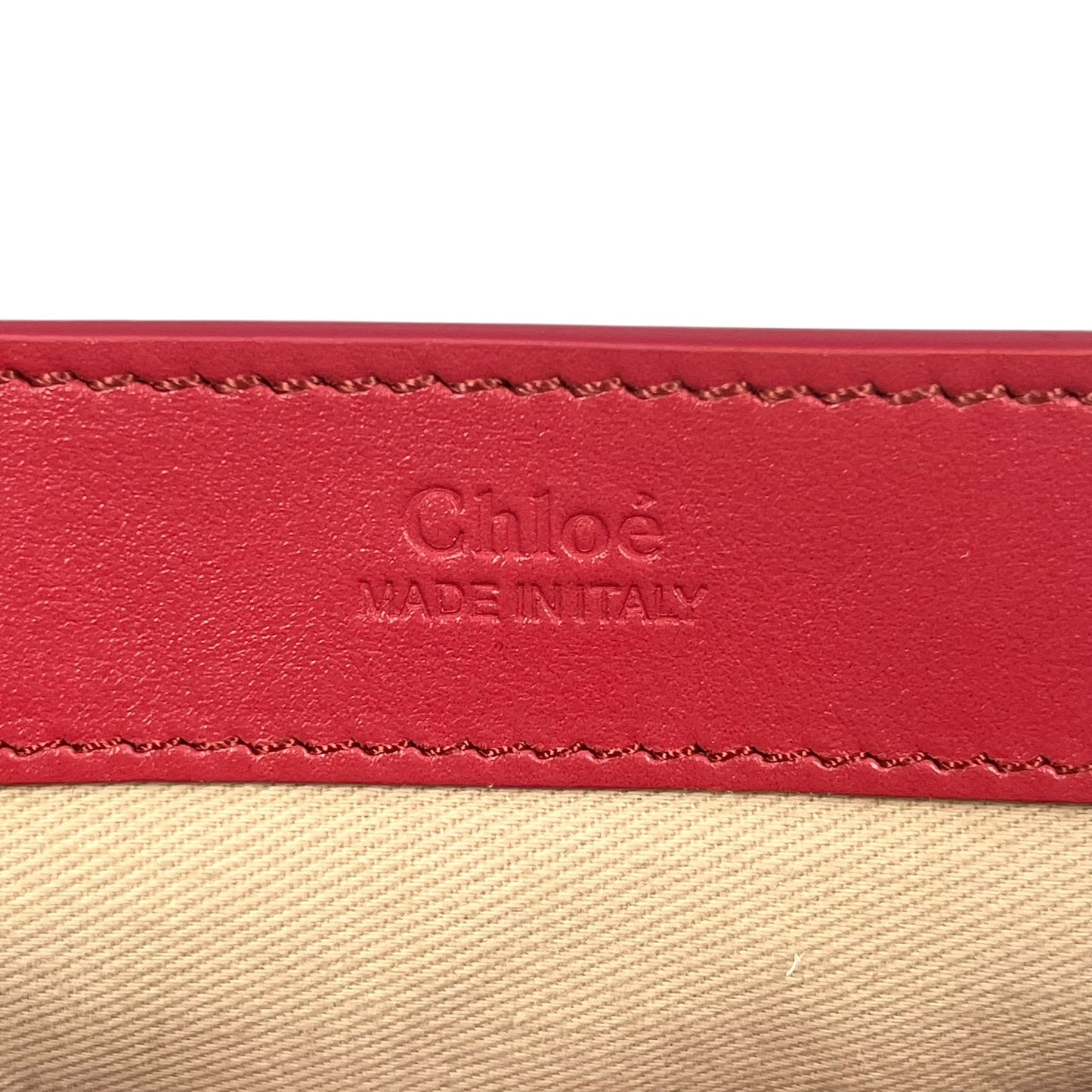 Chloé C Chain Shoulder Bag - Pink×Red