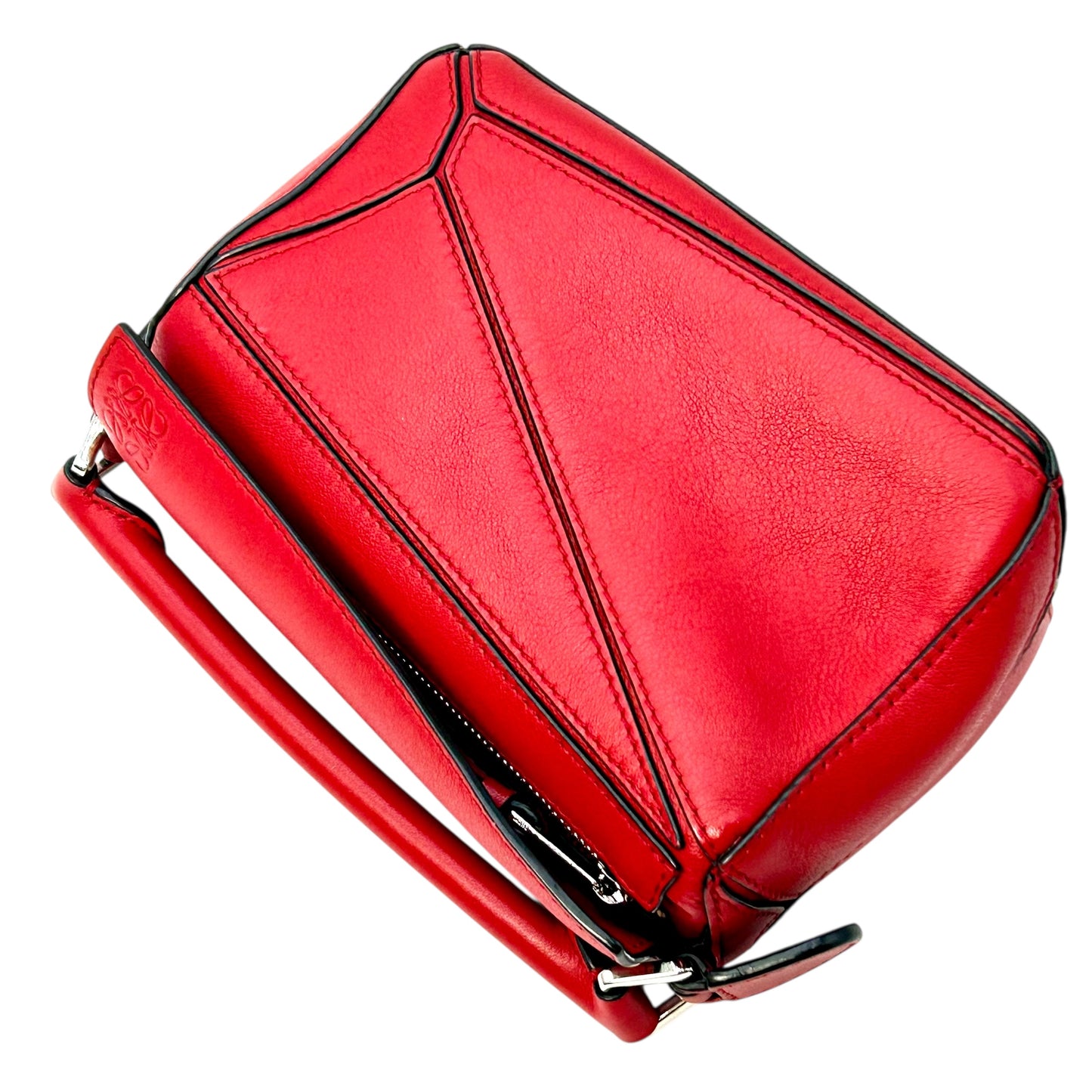 LOEWE Puzzle Mini Bag Red Hand Bag - Red