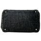 PRADA Canapa Rhinestone Hand Bag - Charcoal Gray