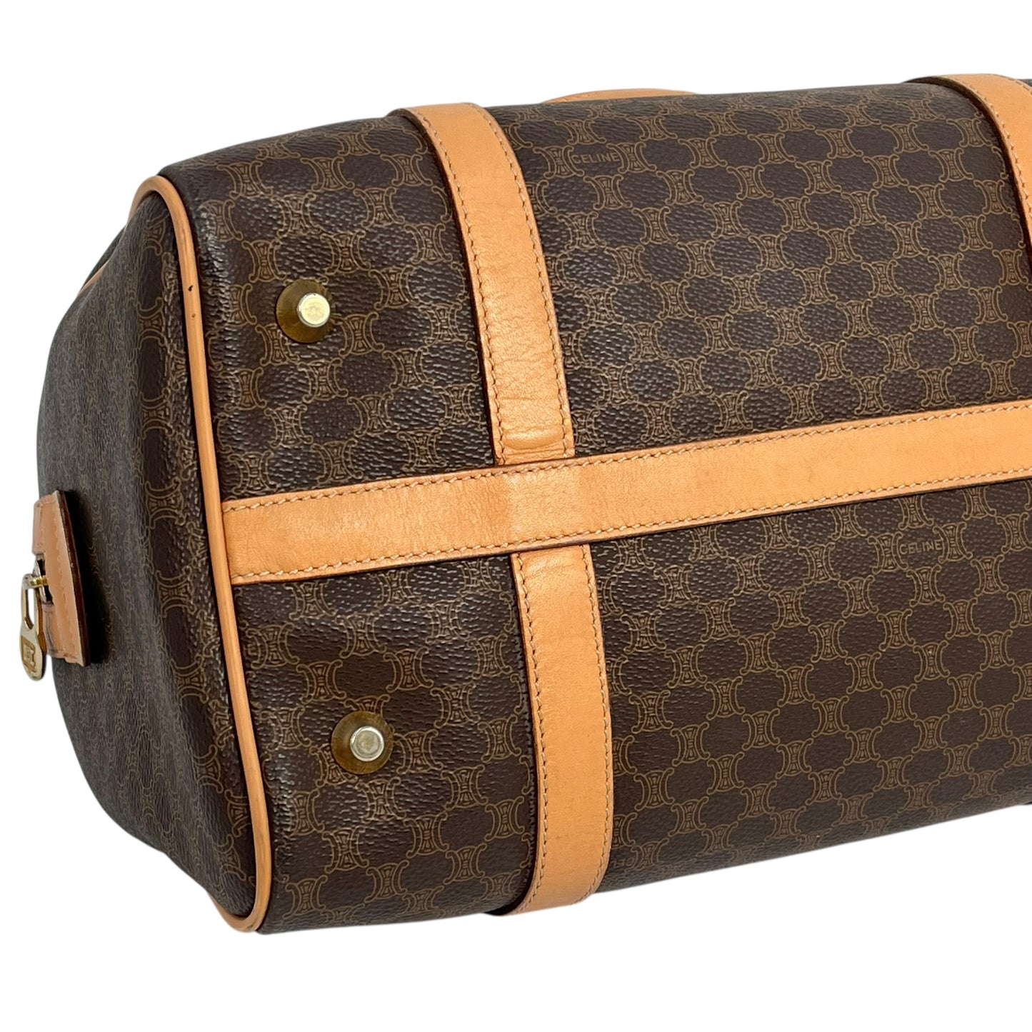CELINE Macadam Boston Hand Bag - Brown