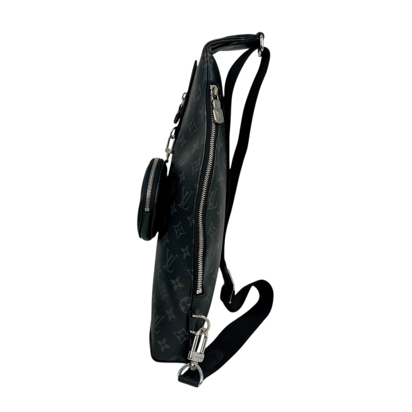 Louis Vuitton Monograｍ Duo Sling Body Bag - Black