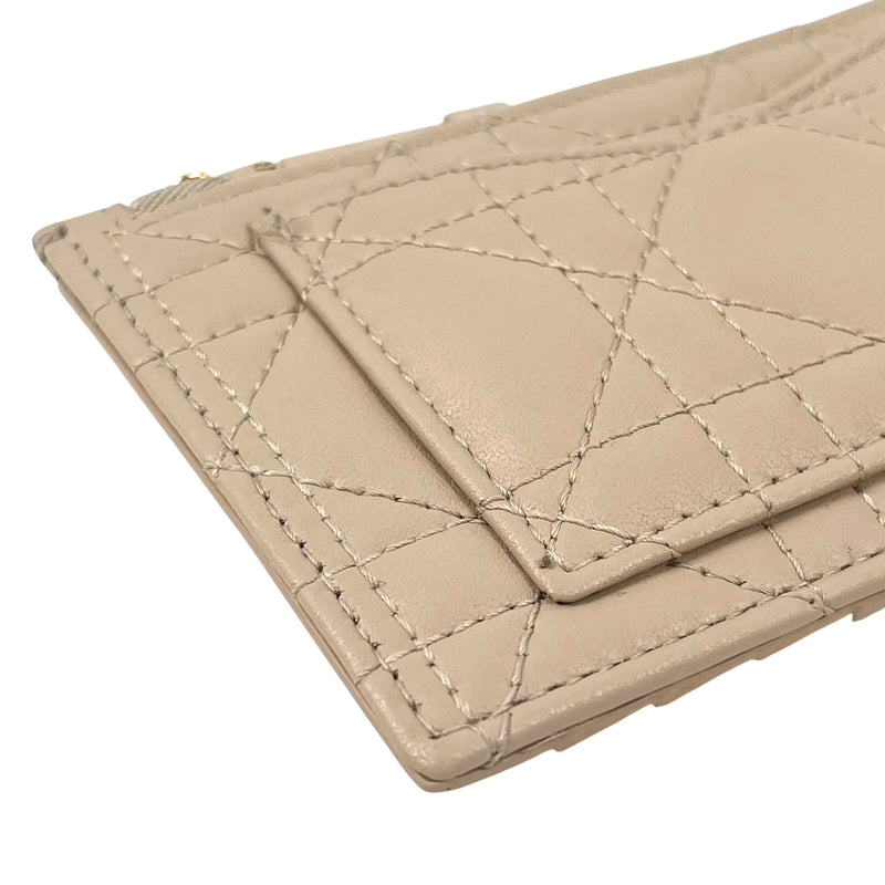 Dior Coin Purse Card Case - Beige