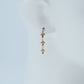 K18 Pinkgold  Triple Cross Earring