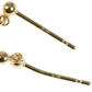 K18 Yellowgold Triple Cross Earring