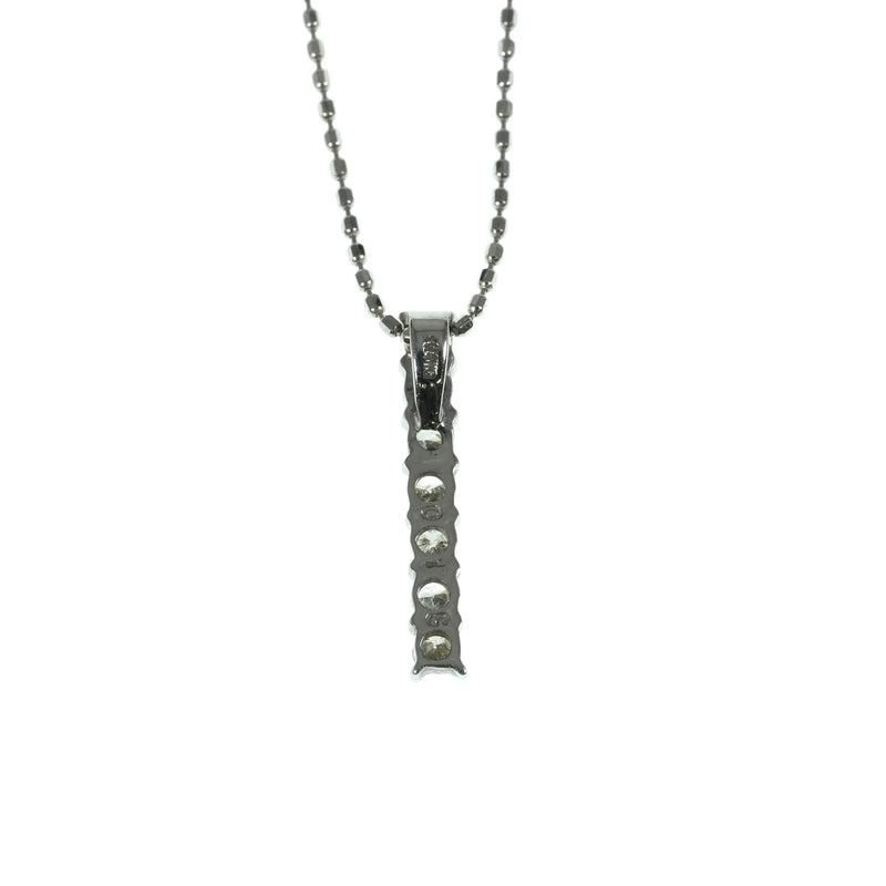 K14WG 7P Diamond Necklace