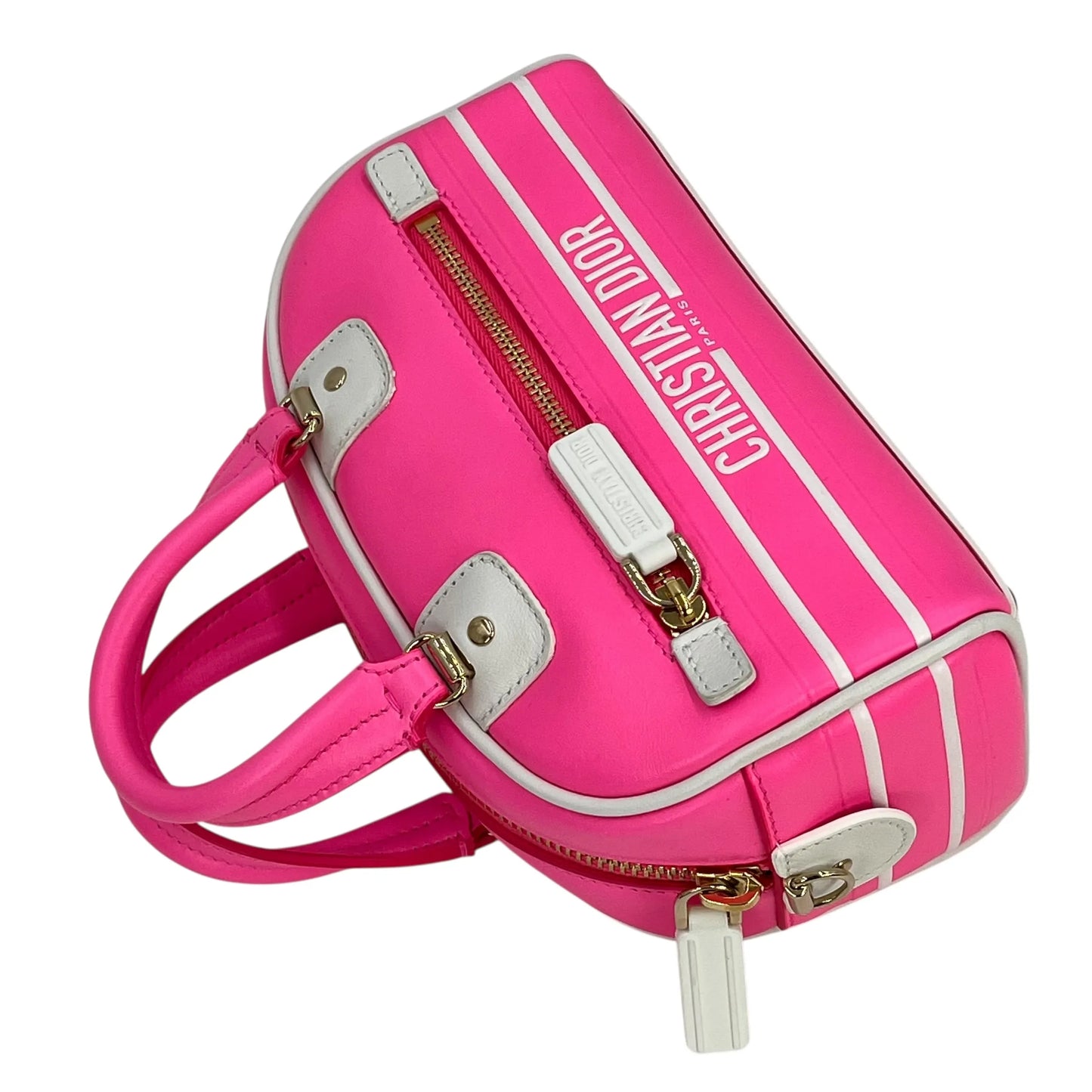 Dior Vibe Small Bowling Bag Handbag/Shoulder Bag - Pink 