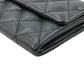 CHANEL Materasse Caviar Skin Classic Flap Long Wallet - Black