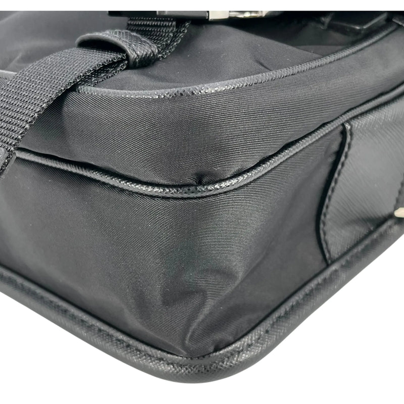 PRADA Re-Nylon Shoulder Bag with Pouch - Black