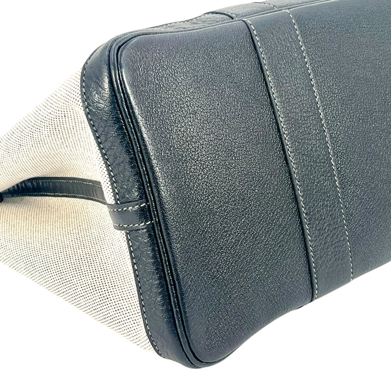 Hermès Garden Party PM ▢J Stamp (2006) Handbag/Tote Bag - Black/Noir 