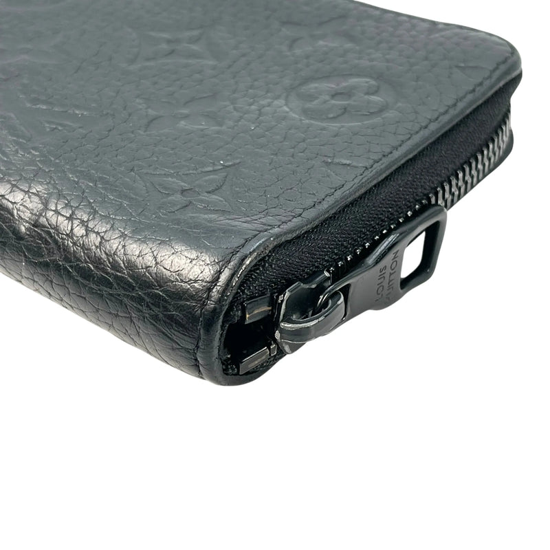 Louis Vuitton Vertical Monogram Taurillon Zippy Long Wallet - Black 