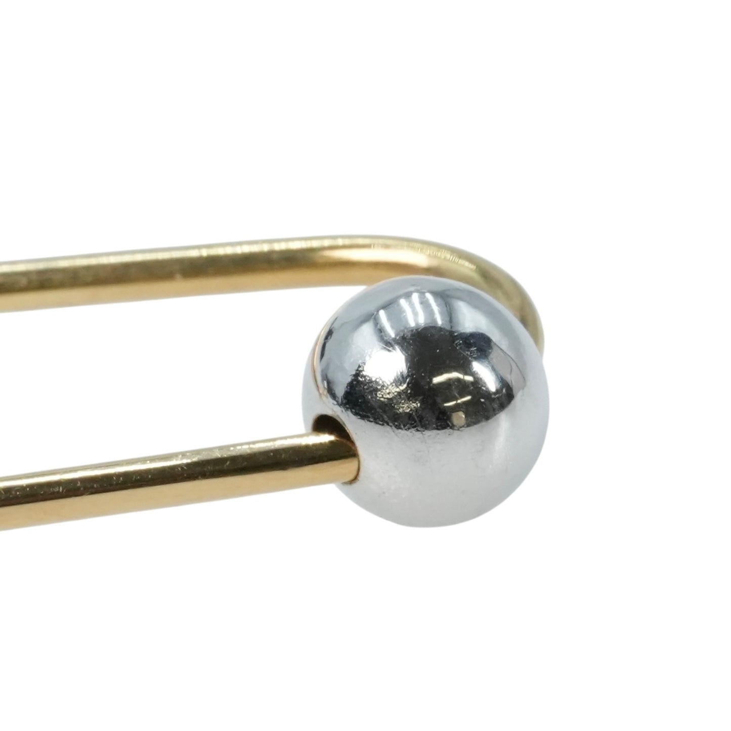 K18 Yellowgold Whitegold Earring