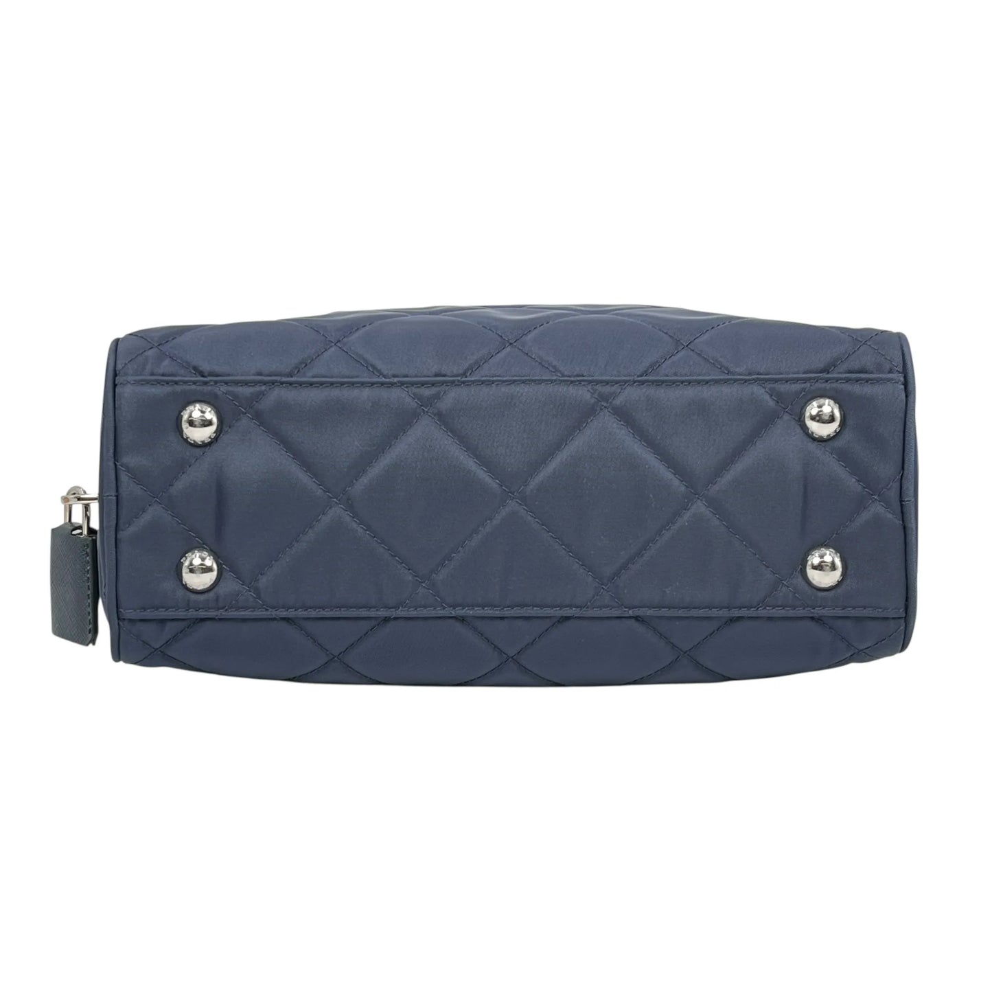 PRADA Nylon Quilting Chain Shoulder Bag - Navy