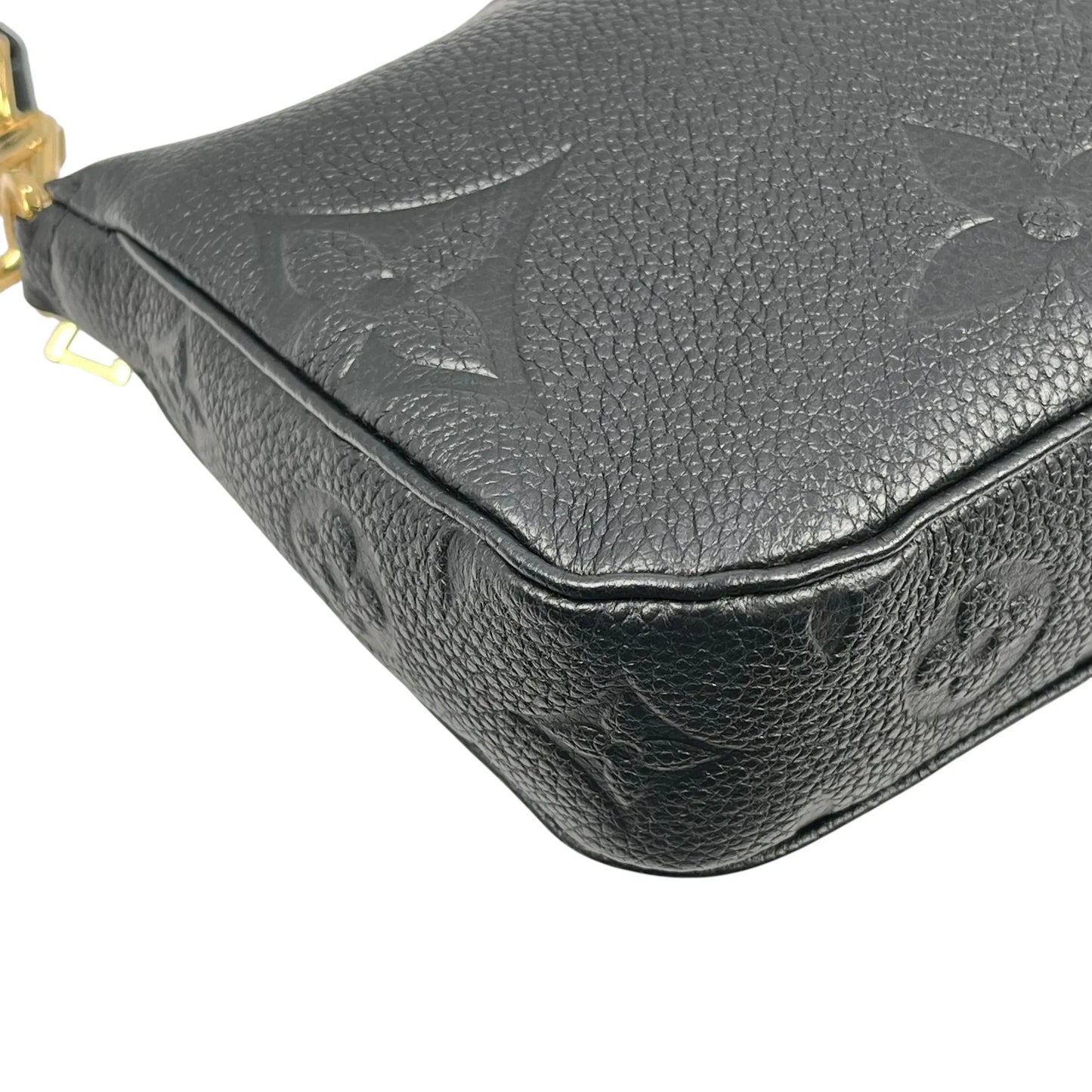 Louis Vuitton Monogram Empreinte Multi Pochette Hand Bag - Black