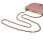 CHANEL Lambskin Chain Wallet - Baby Pink