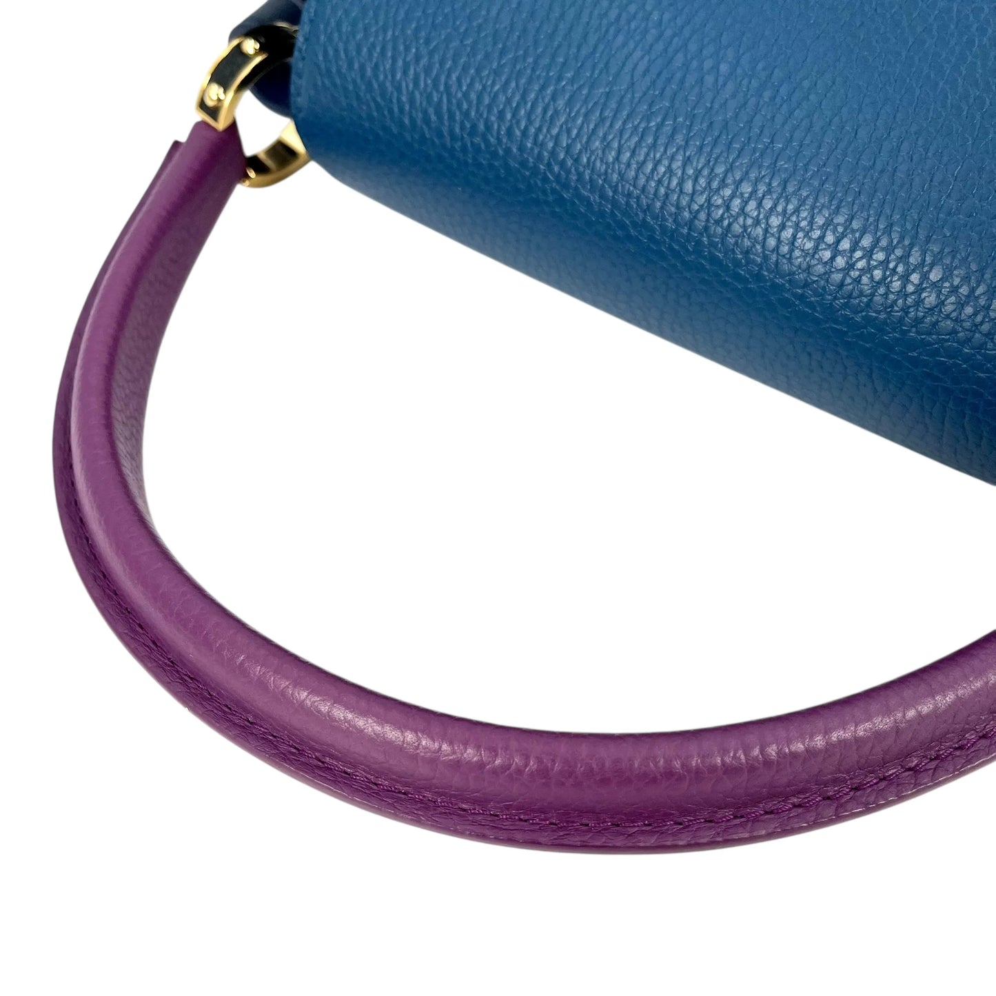 Louis Vuitton Capucines MM Taurillon Leather Hand Bag - Navy Blue