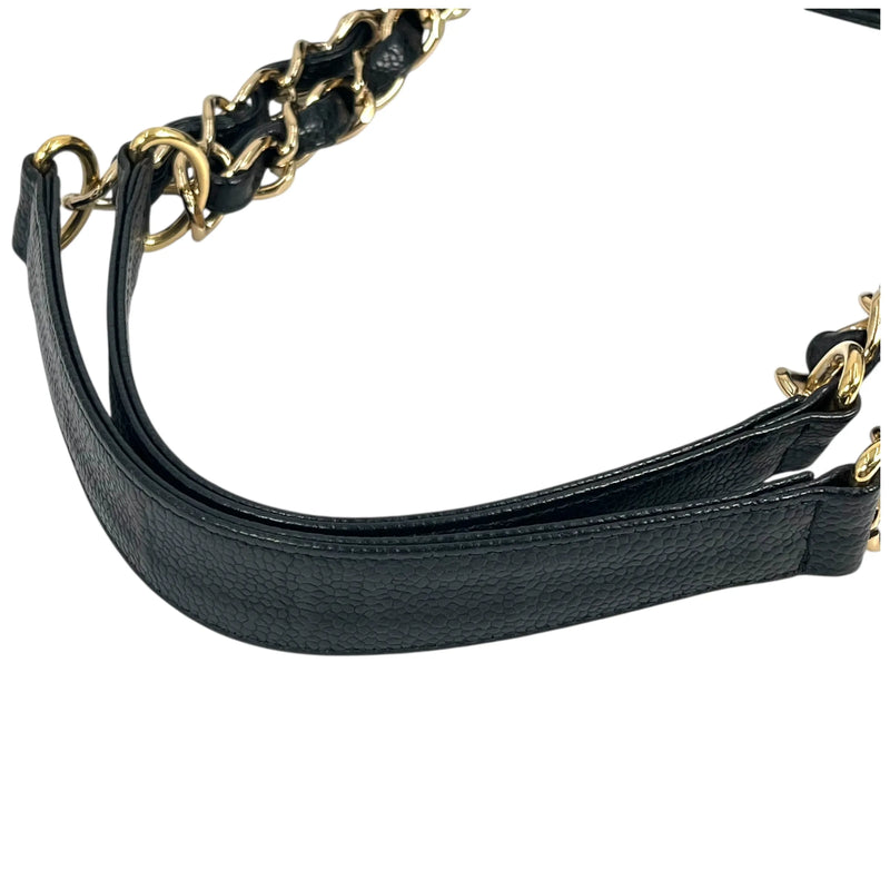 CHANEL Materasse PST Caviarskin Chain Tote Bag - Black