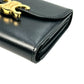 CELINE Triomphe Compact Wallet - Black