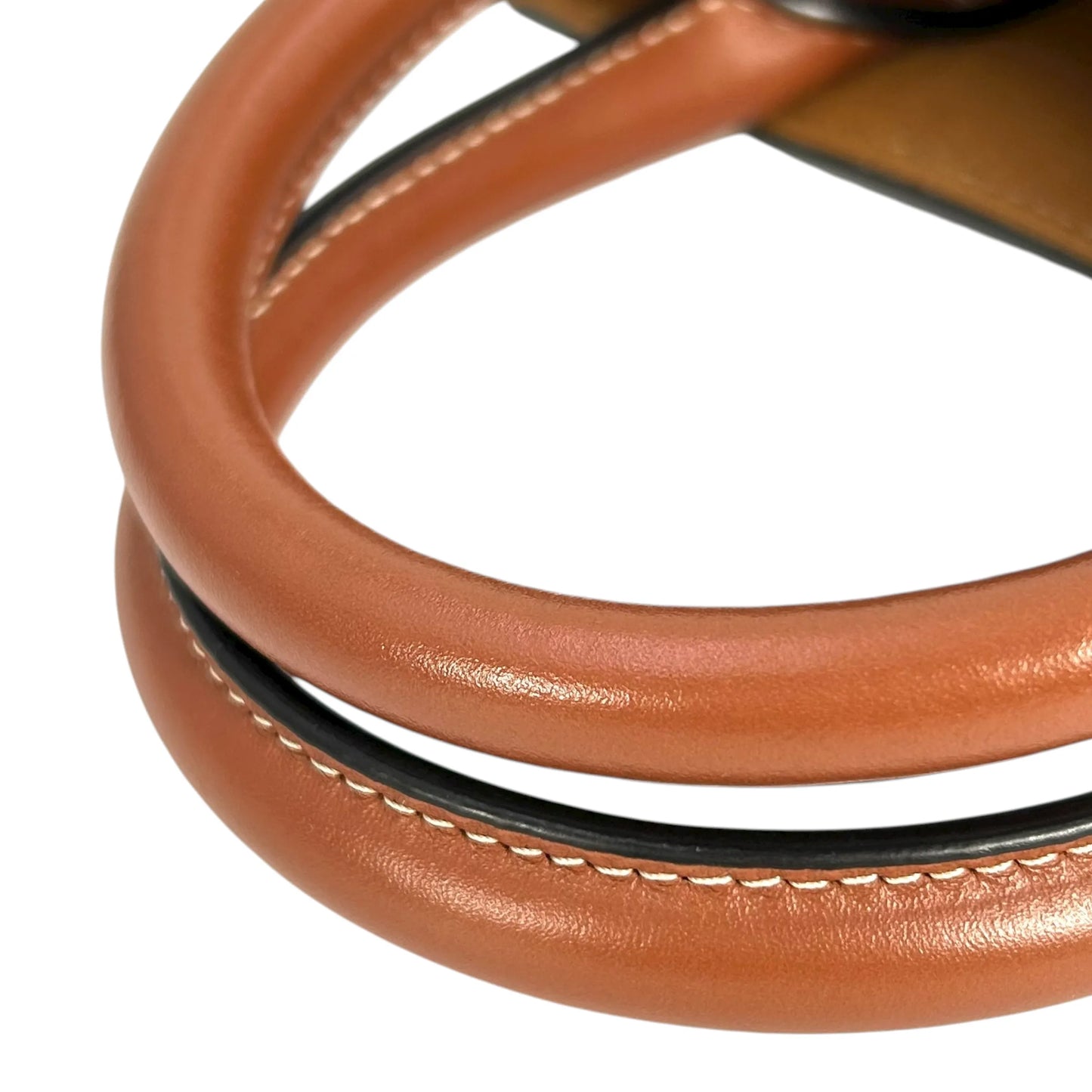 Celine Mini Vertical Cabas Triomphe Canvas Hand Bag - Brown 